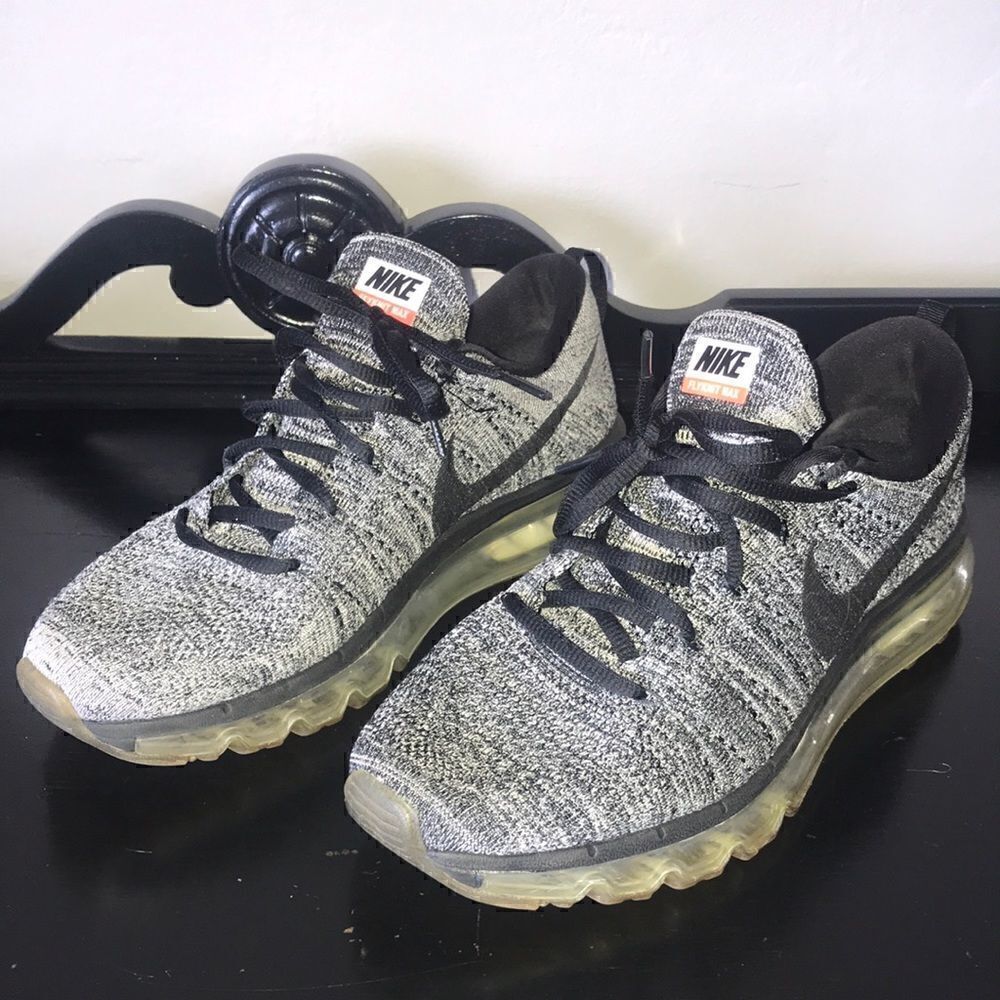 Nike Oreo fly knit max preowned running shoes